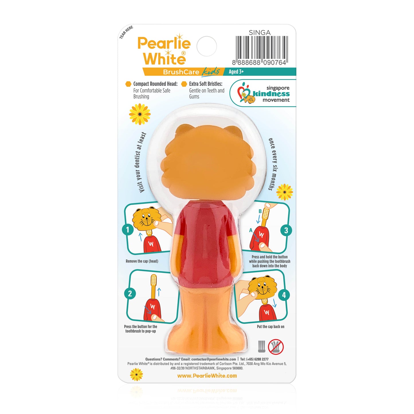 BrushCare Kids Pop-Up Extra Soft Toothbrush