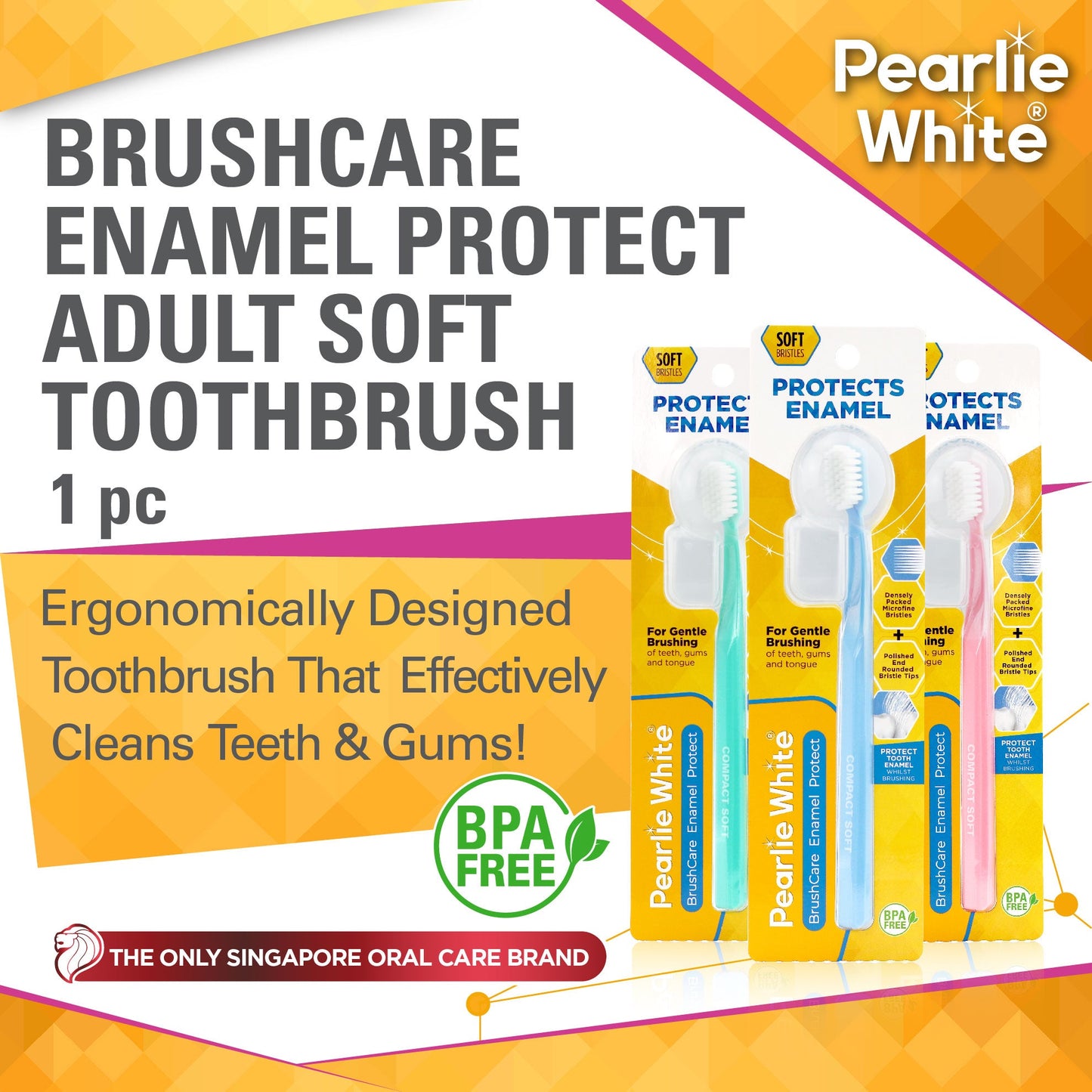 BrushCare Enamel Protect Adult Soft Toothbrush