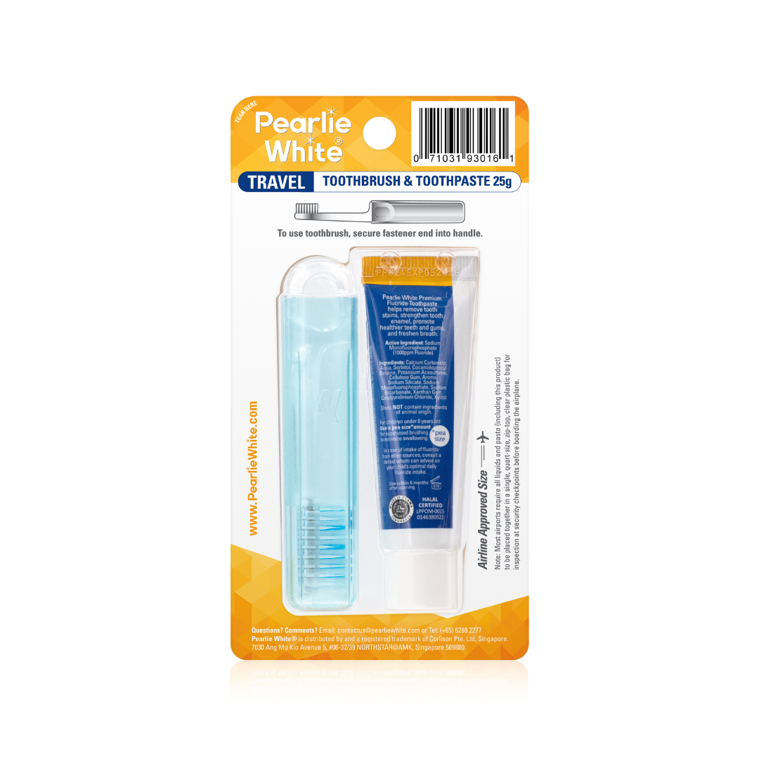 Travel Toothbrush with Premium Toothpaste 25gm