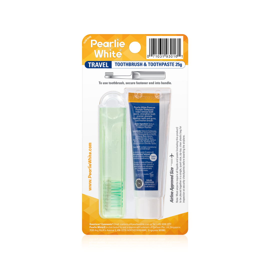 Travel Toothbrush with Premium Toothpaste 25gm