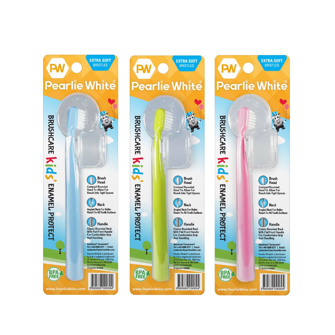 BrushCare Kids Enamel Protect Extra Soft Toothbrush Triple Pack