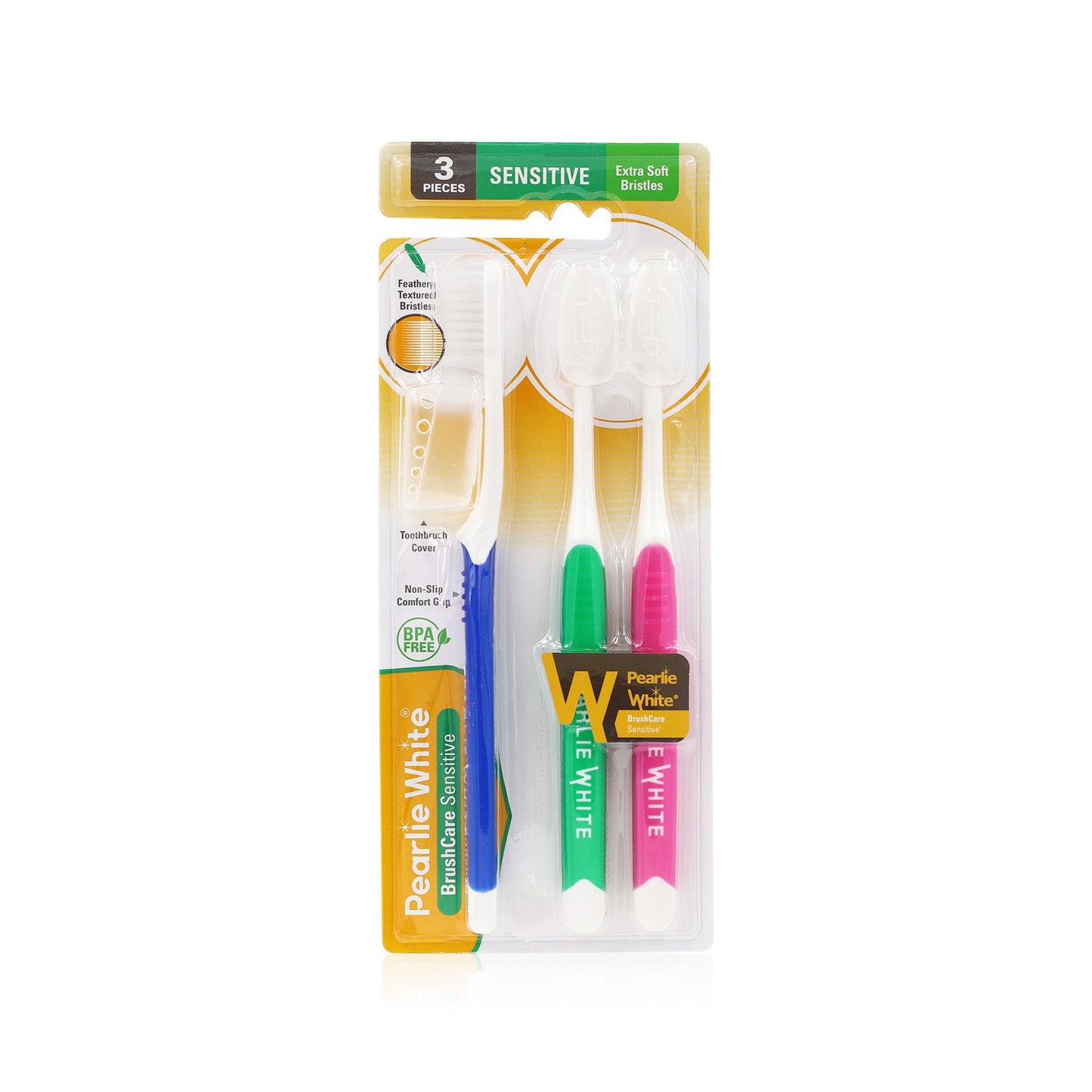 BrushCare Sensitive Extra Soft Toothbrush Triple Pack